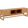 Notio Living TV-møbel massiv fyr flet 1600x500x400 mm
