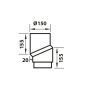 Aduro S-bøjning forskydning 20 mm sort