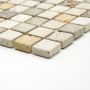 Mosaik Quadrat travertin brun 30,5x30,5 cm 