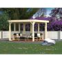 Palmako pavillon Lucy ubehandlet 12,2 m²