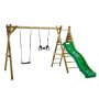 Nordic Play gyngestativ m/rutschebane, 1 gynge og 1 trapez