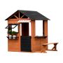 Nordic Play legehus træ brun 170x126x154 cm