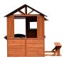 Nordic Play legehus træ brun 170x126x154 cm