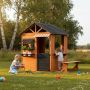 Nordic Play legehus træ brun 170x126x154 cm