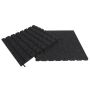 Nordic Play gummiflise sort 500x500x3 mm 