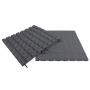 Nordic Play gummiflise grå 500x500x3 mm 