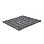 Nordic Play gummiflise grå 500x500x3 mm 