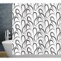 Diaqua badeforhæng Swing Black tekstil 200x120 cm