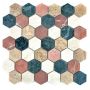 Mosaik Hexagon Marble Mix 29,8 x 30,5 cm