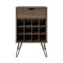 Notio Living Harmony vinreol m. skuffer brun