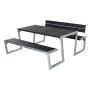 Plus bord-/bænkesæt Zigma sort 194x397x72 cm