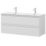 Camargue badmøbelsæt Annika blank hvid D 120 cm