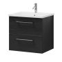 Camargue badmøbelsæt Viggo sort træ 60 cm 
