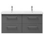 Camargue badmøbelsæt Malte antracit 2x60 cm 