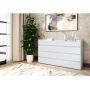 Notio Living kommode 8 skuffer hvid 1420x800x350 mm