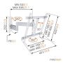 Vogel's TV-vægbeslag m/tilt WALL 3245 hvid 180º 32-55" max. 20 kg