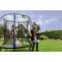 Exit Toys trampolin Silhouette limegrøn Ø183 cm inkl. sikkerhedsnet