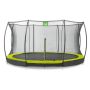 Exit Toys trampolin Silhouette Ground limegrøn Ø427 cm inkl. sikkerhedsnet
