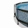 Exit Toys rund pool Stone grå Ø360 cm med pooltag