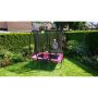 Exit Toys firkantet trampolin Silhouette pink 214x153 cm inkl. sikkerhedsnet