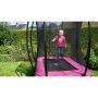 Exit Toys firkantet trampolin Silhouette pink 214x153 cm inkl. sikkerhedsnet