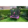 Exit Toys firkantet trampolin Silhouette pink 214x153 cm inkl. sikkerhedsnet