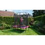 Exit Toys firkantet trampolin Silhouette pink 214x153 cm inkl. sikkerhedsnet