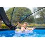 Exit Toys rund swimmingpool Wood brun Ø360 cm inkl. tag, sandfilter- og varmepumpe