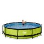 Exit Toys pool Lime m/patronfilterpumpe Ø360x76 cm