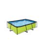 Exit Toys pool Lime m/patronfilterpumpe 220x150x65 cm