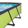 Exit Toys pool Lime m/patronfilterpumpe 220x150x65 cm