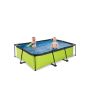 Exit Toys pool Lime m/patronfilterpumpe 220x150x65 cm