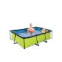 Exit Toys pool Lime m/patronfilterpumpe 220x150x65 cm