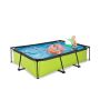 Exit Toys pool Lime m/patronfilterpumpe 300x200x65 cm