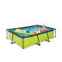 Exit Toys pool Lime m/patronfilterpumpe 300x200x65 cm