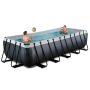 Exit Toys pool m/filterpumpe Black Leather sort 540x250x122 cm