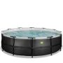 Exit Toys pool m/sandfilterpumpe Black Leather sort Ø488x122 cm