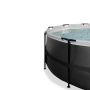 Exit Toys pool m/sandfilterpumpe Black Leather sort Ø488x122 cm