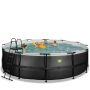 Exit Toys pool m/sandfilterpumpe Black Leather sort Ø488x122 cm