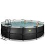 Exit Toys pool m/sandfilterpumpe Black Leather sort Ø488x122 cm