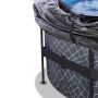 Exit Toys pool rund Stone grå m/filterpumpe, pooltag og stige Ø427 cm