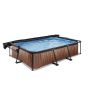 Exit Toys pool Wood m/baldakin og patronfilterpumpe 300x200x65 cm