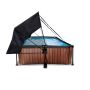 Exit Toys pool Wood m/baldakin og patronfilterpumpe 300x200x65 cm