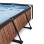 Exit Toys pool Wood m/baldakin og patronfilterpumpe 300x200x65 cm