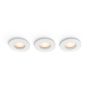 Philips Hue indbygningsspot til badeværelse hvid Adore 3 pak