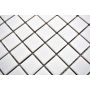 Mosaik Uni hvid blank 29,8 x 29,8 cm