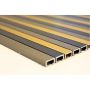 Mosaik alu sort, bronze, guld 30x30 cm