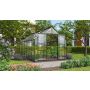 Vitavia drivhus Mars sort 3 mm hærdet glas 11,5 m² inkl. sokkel