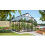 Vitavia drivhus Merkur 9,9 m² sort 3 mm hærdet glas 