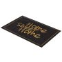 Smudsmåtte Home Sweet Home sort/guld 60x40 cm